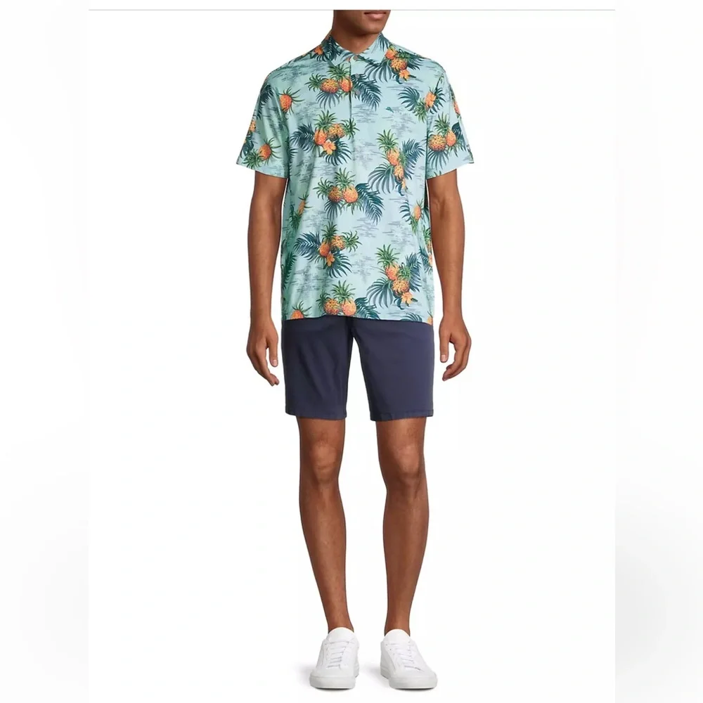 NWT Tommy Bahama IslandZone Palm Desert Pina Isle Short Sleeve Polo Shirt - Picture 5 of 10